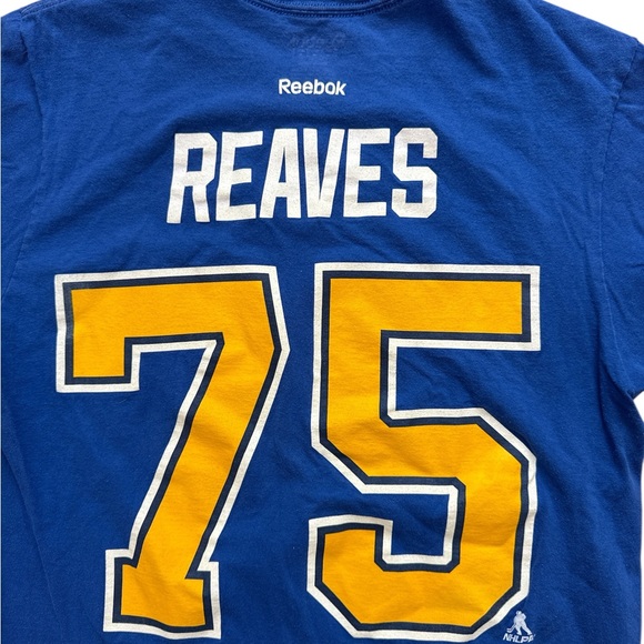 Reebok Tops - St Louis Blues Ryan Reaves #75 Women’s T-Shirt‎ Size Medium Reebok NHL Blues